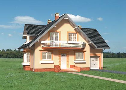 Фасад дома HBE-2696-68 Фасад дома HBE-2696-68